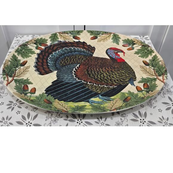 NWT John Derian 2024 Turkey Stoneware Serving Platter – Holiday Collectible - Picture 2 of 10